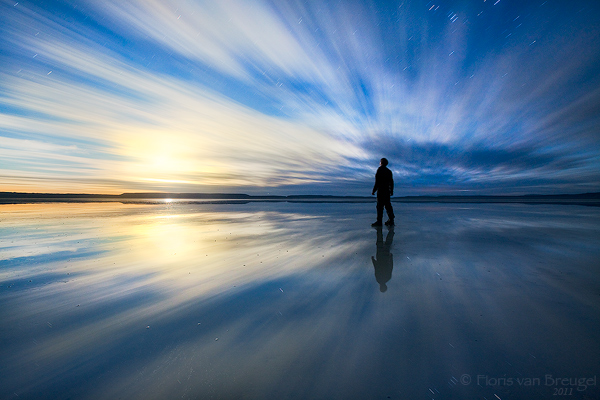 Man on beach