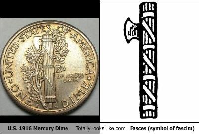 U.S. mercury dime 1916