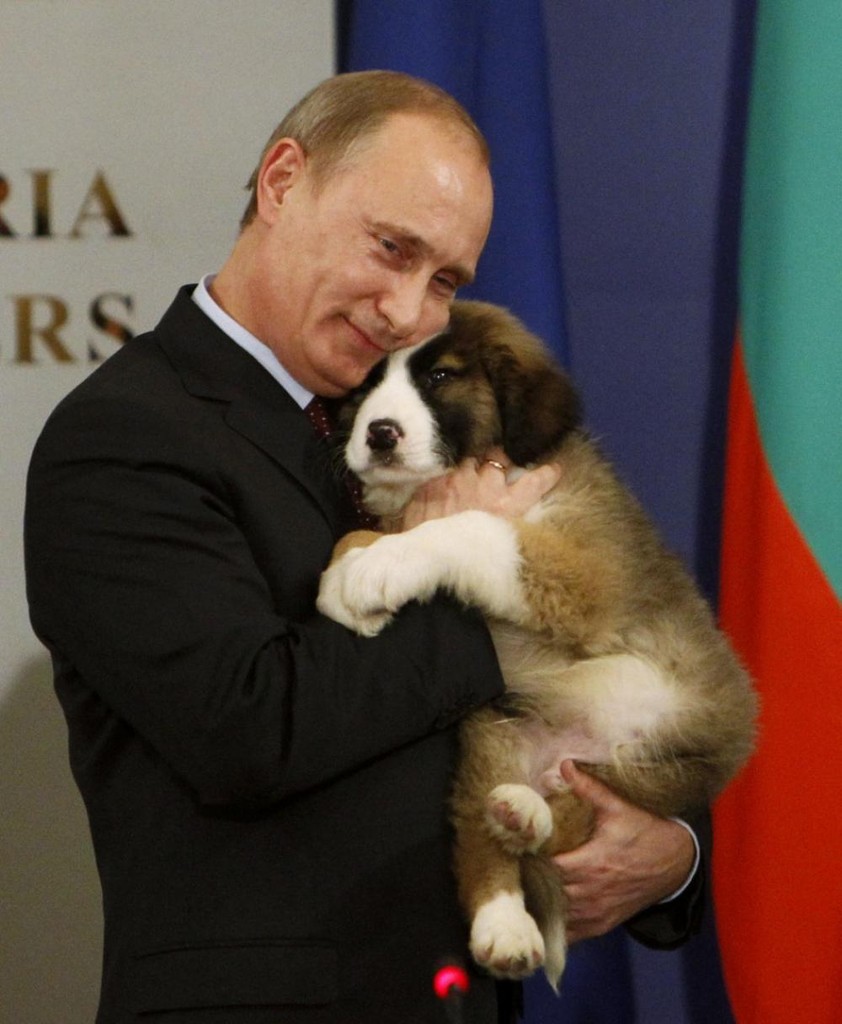 Putin with dog