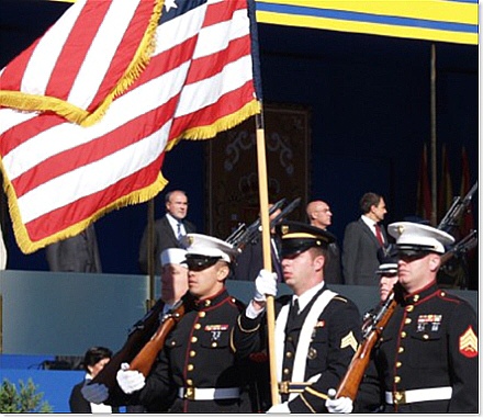 military with flag