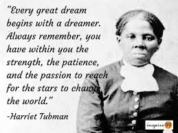 Harriet Tubman with quote